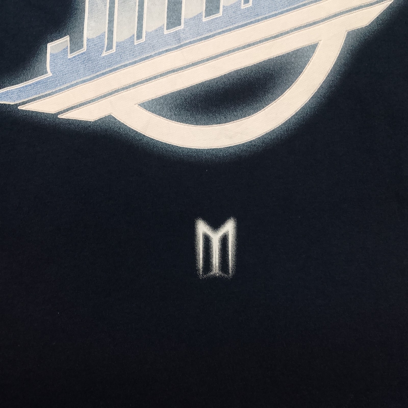 BTS Jimin Retro Graphic T-Shirt 2021 Official Merchandise Navy Size L With Tag