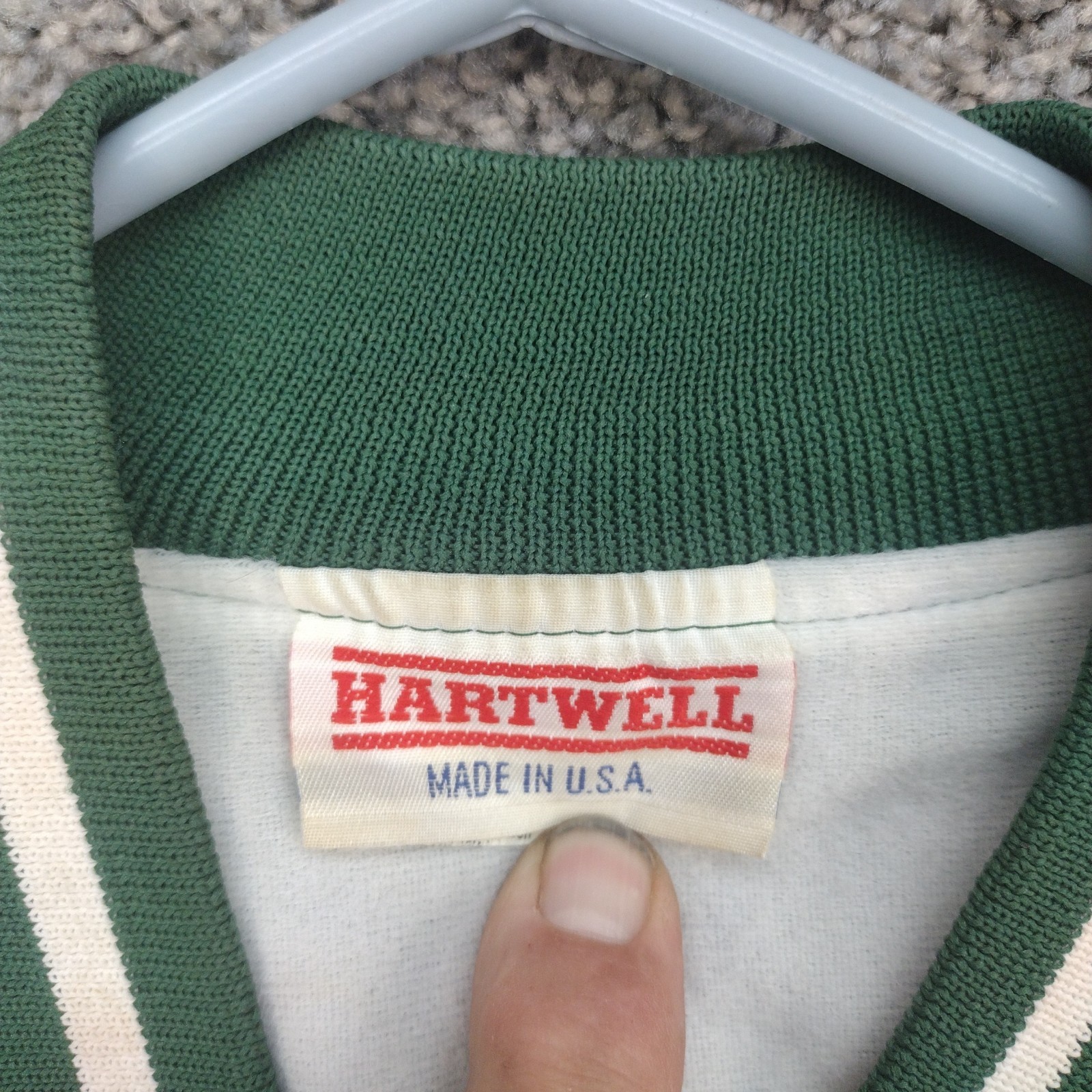 Vintage 80s Hartwell GODZILLA Green Satin Jacket Made In USA Medium 38-40 COOL