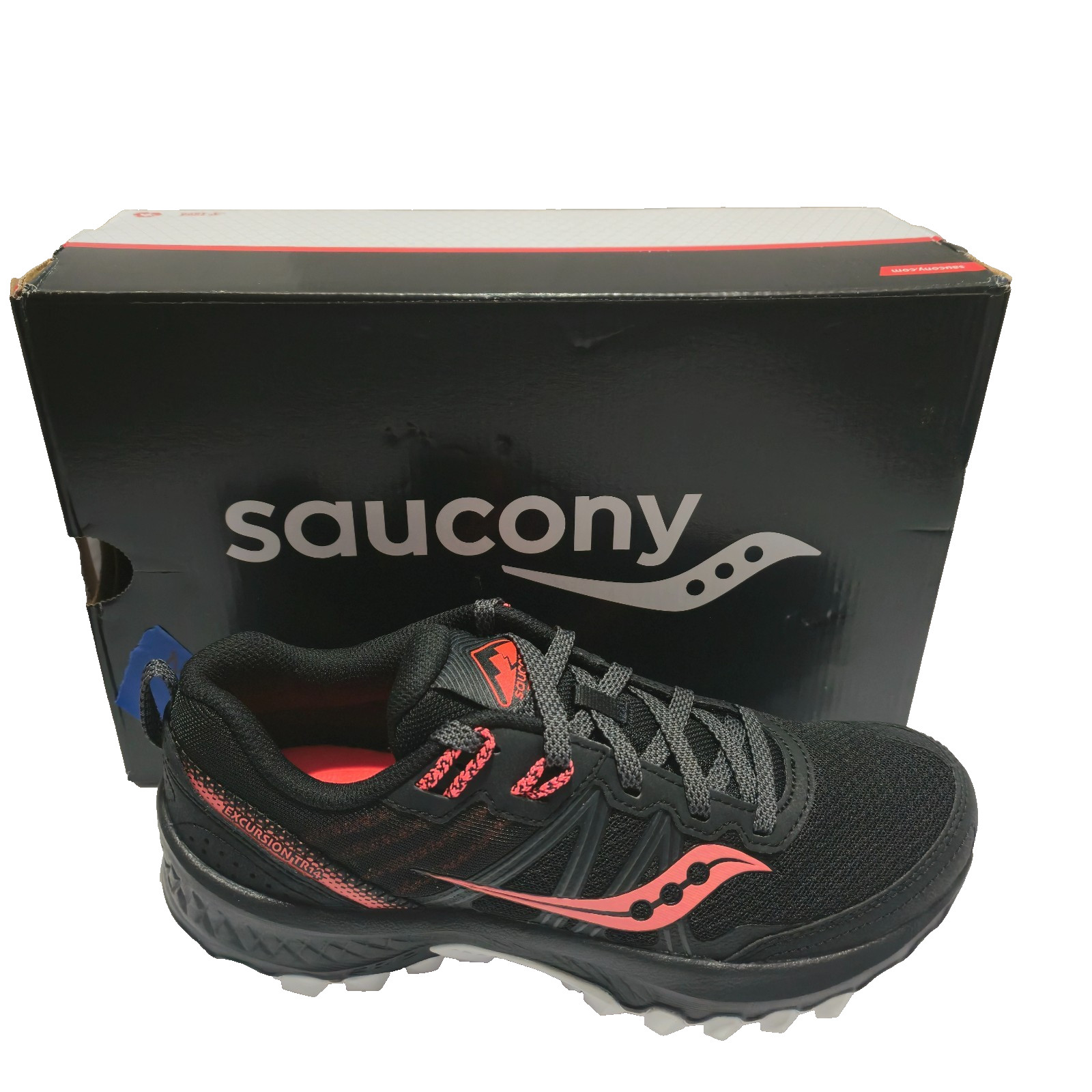 Saucony Women’s Excursion TR14 Trail Running Shoes Black Coral Size 8.5
