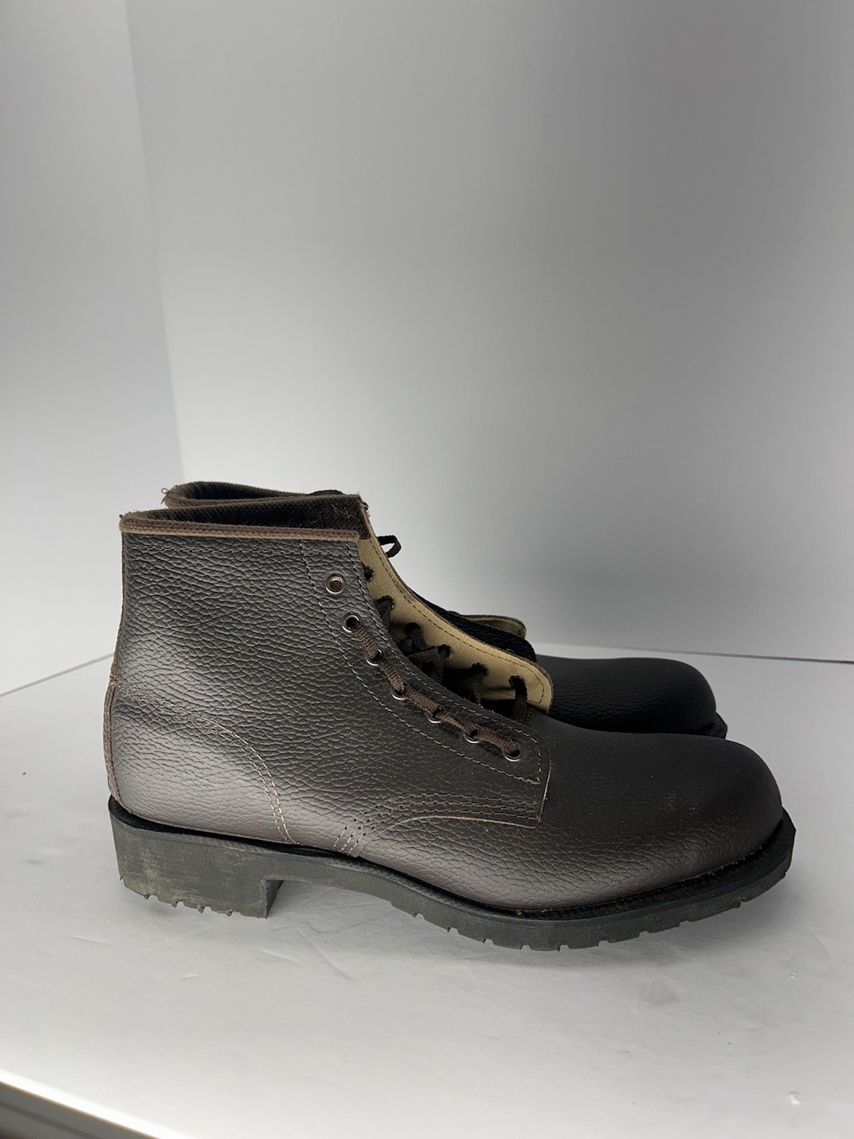 PA DOC PCI Inmate Leather Prison Work Boots Sz 9 E Excellent Shape See Pics OBO