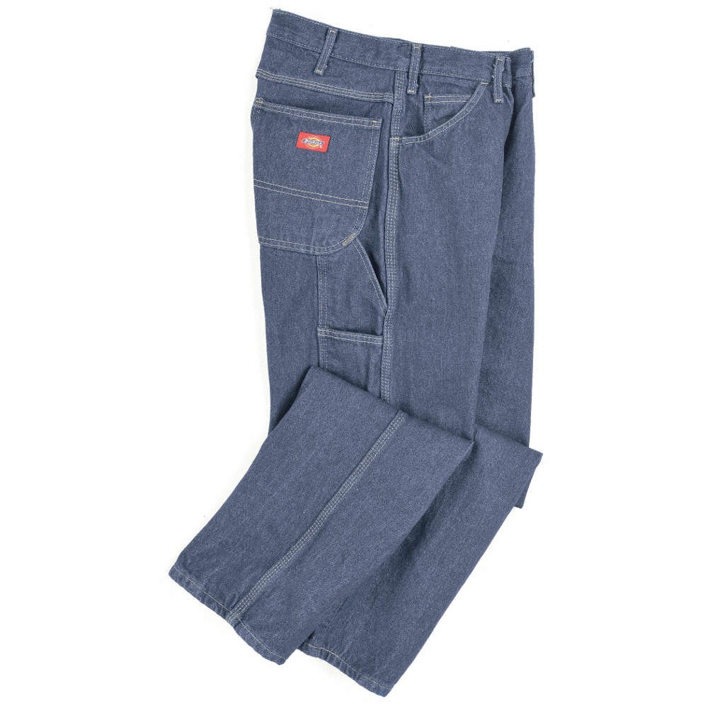 DICKIES LU20RB 34 30 Carpenter Jeans,Cotton,14oz,Indigo,34×30 19XJ01