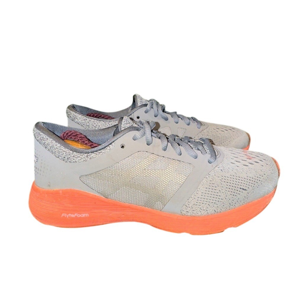 ASICS RoadHawk FF Carbon Silver Flash Orange T7D7N Womens Running Shoes Size 6