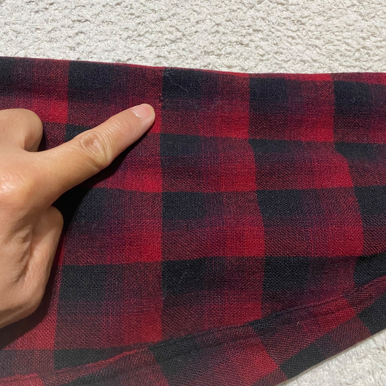 Pendleton Mens Medium Board Shirt Red Plaid Button Front Elbow Patches Wool