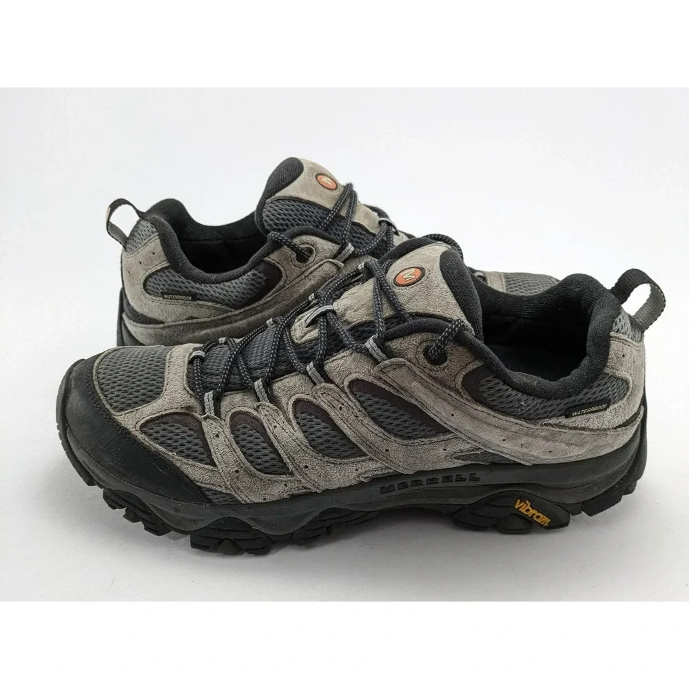 Mens Merrell Moab 3 Vibram Granite Gray Waterproof Hiking Shoes J035855 Size 13