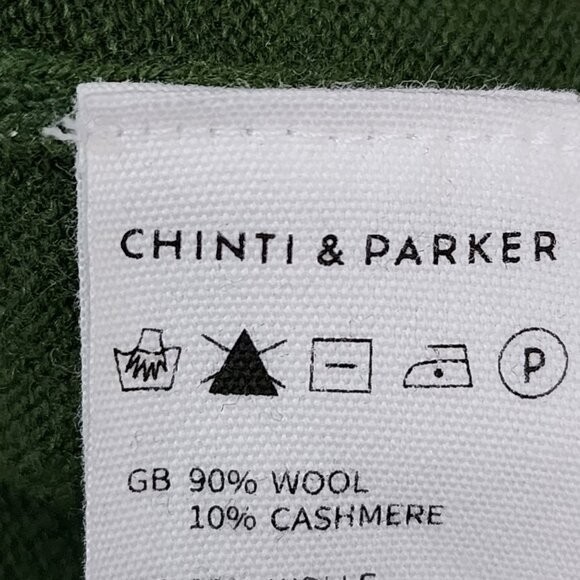 Chinti & Parker Green 90% Wool 10% Cashmere Crewneck Sweater | Women’s 10