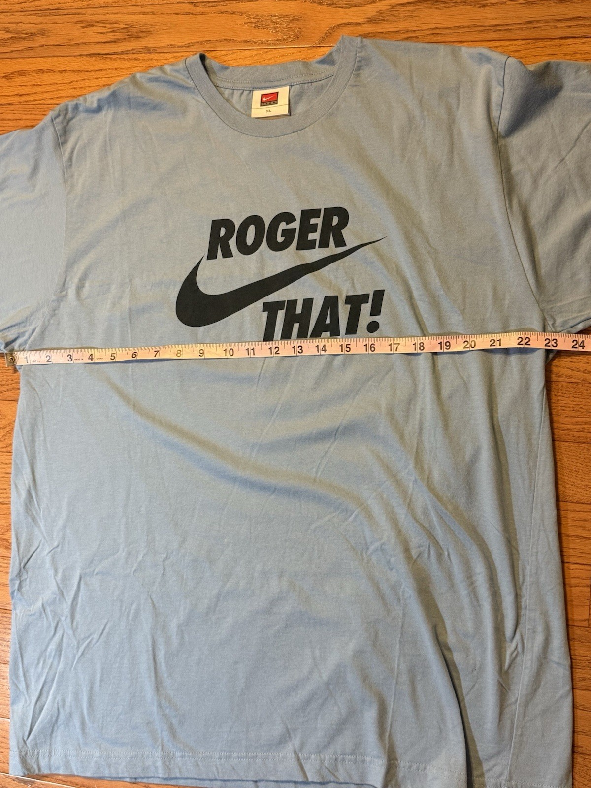 RARE Vintage Nike RF Roger That Federer Tennis T-shirt Tee Size XL White Tag Y2K