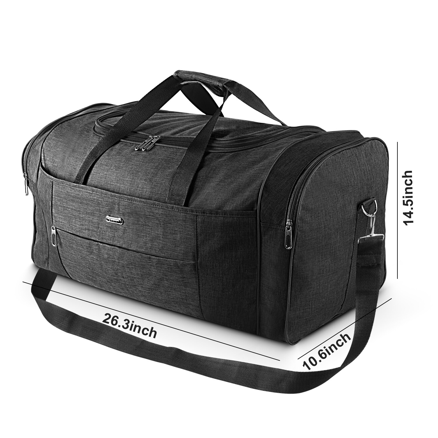 Military Canvas Duffle Bag-Heavy-Duty Gym&Travel Luggage with Shoulder Strap 92L