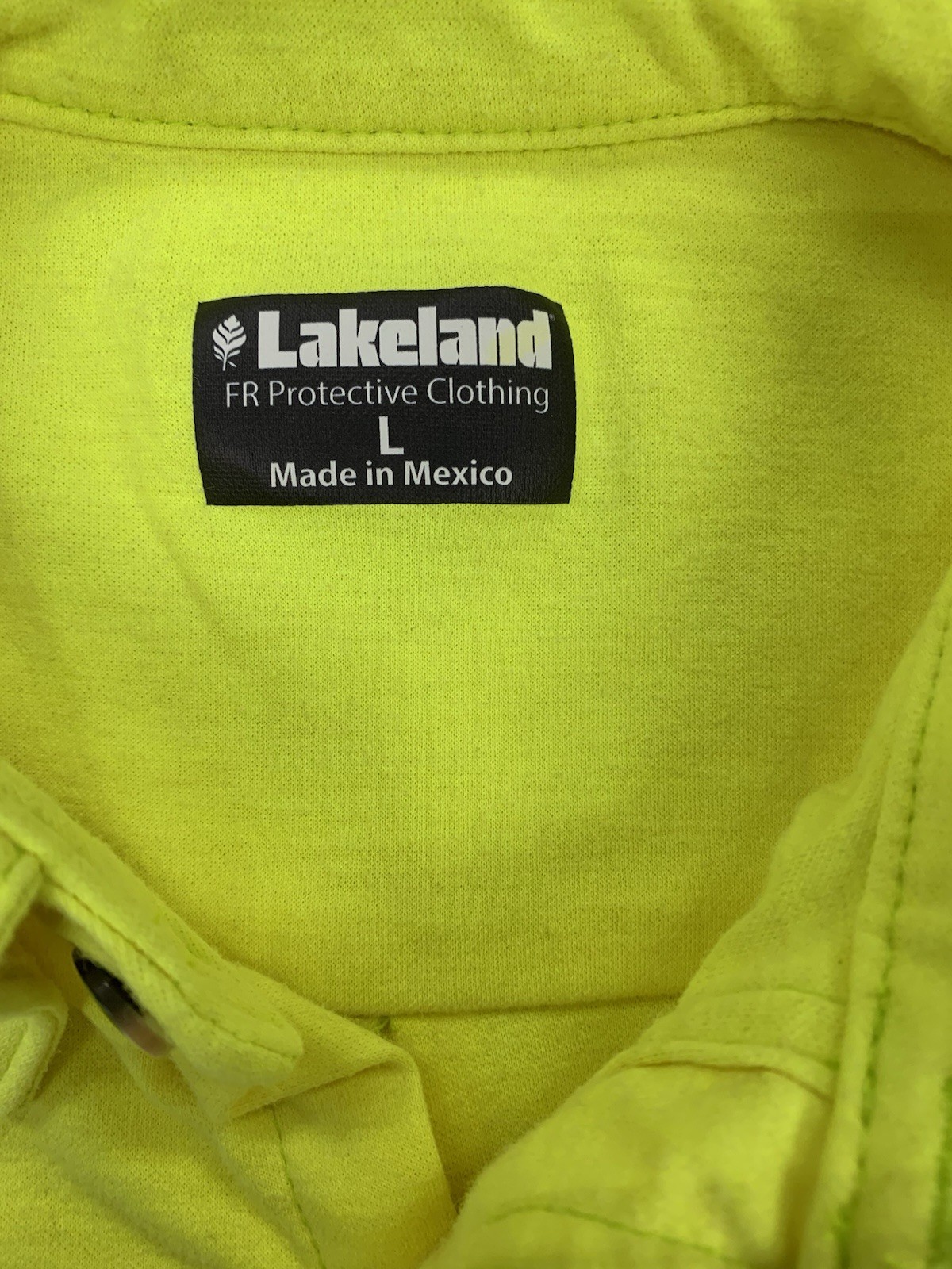 LAKELAND ANS/ISEA 107-2015 Type R Class 3 High Visibility Button-Up Shirt Large