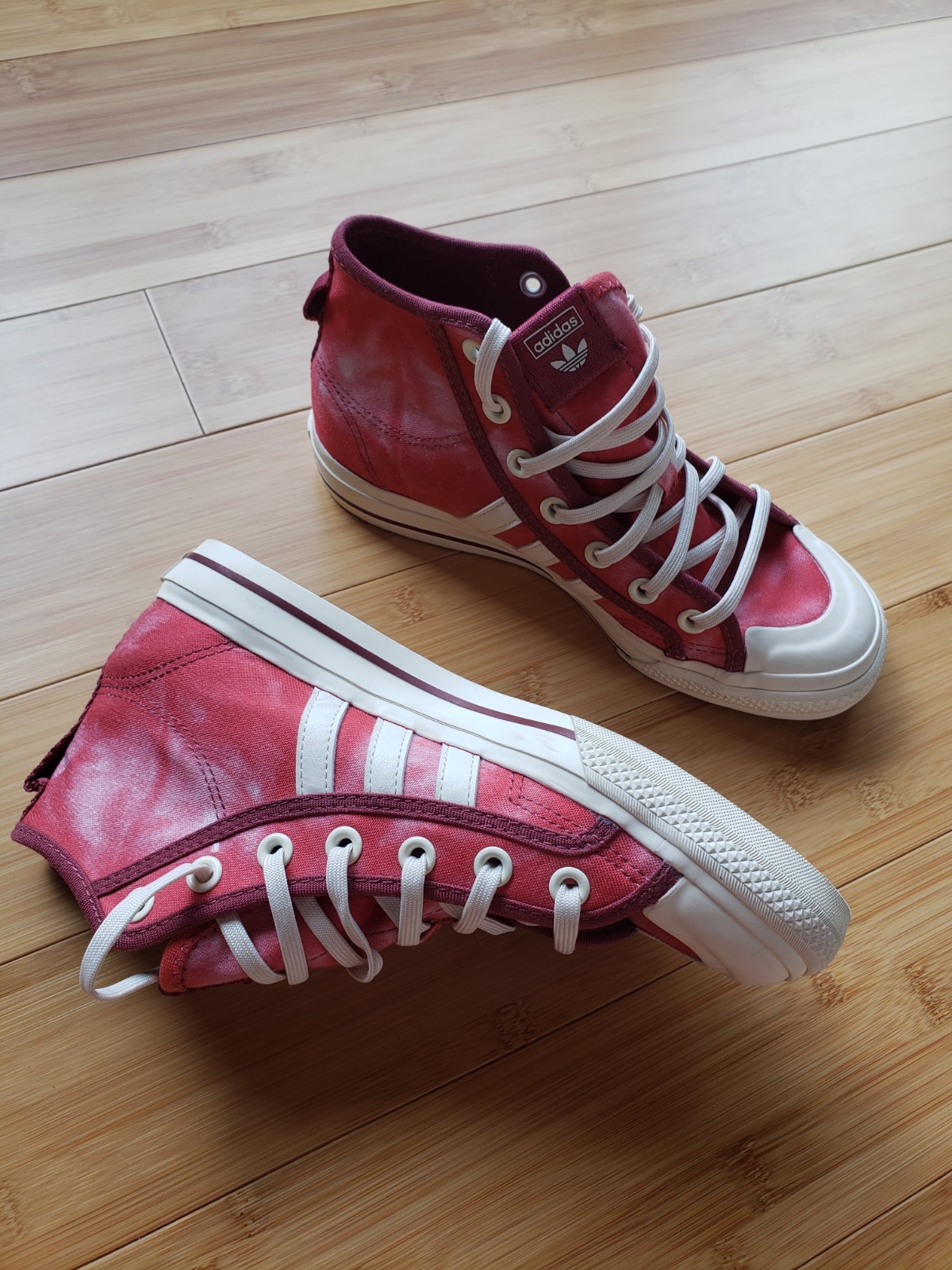 Adidas Originals Nizza Hi RF Bleached Crew Red/Wonder White GX4585 Mens 6 NWOB