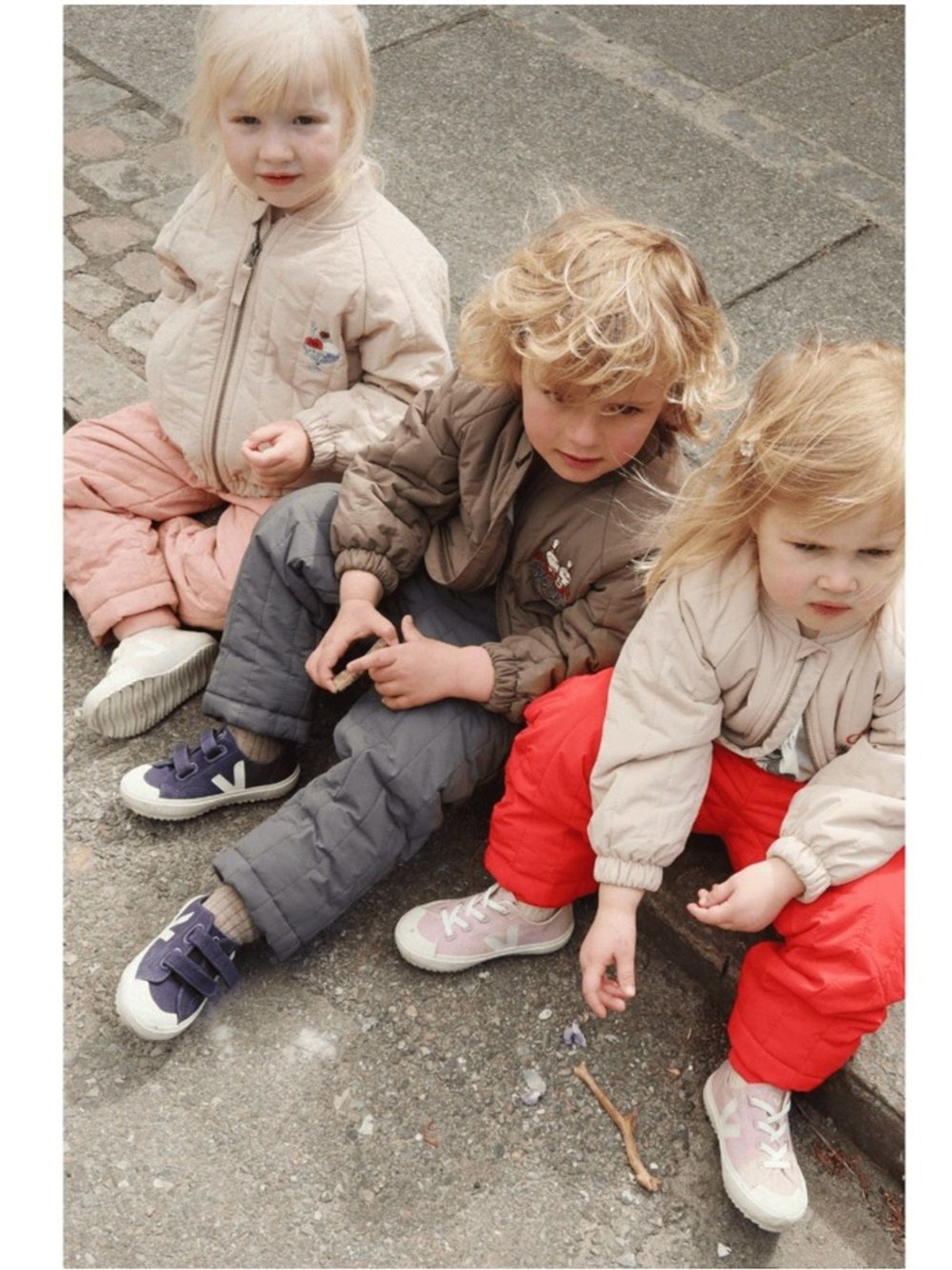 Konges Sløjd Juno Thermo Pants Cameo Brown pink size 3 years girls