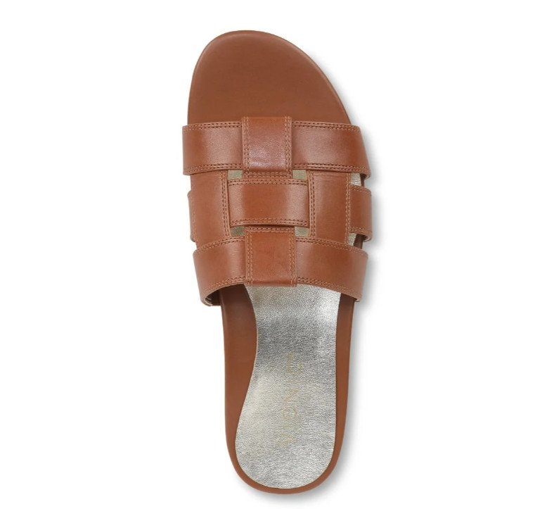 Vionic Glendora Slide Sandal Women’s Leather Orthotic Comfort Arch Support