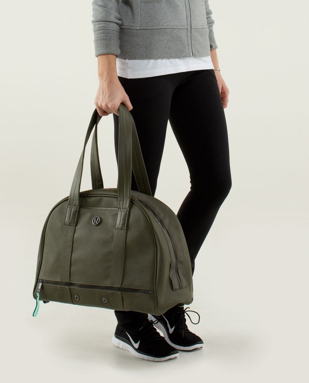 NWT Lululemon Om For All Bag In Fatigue Green