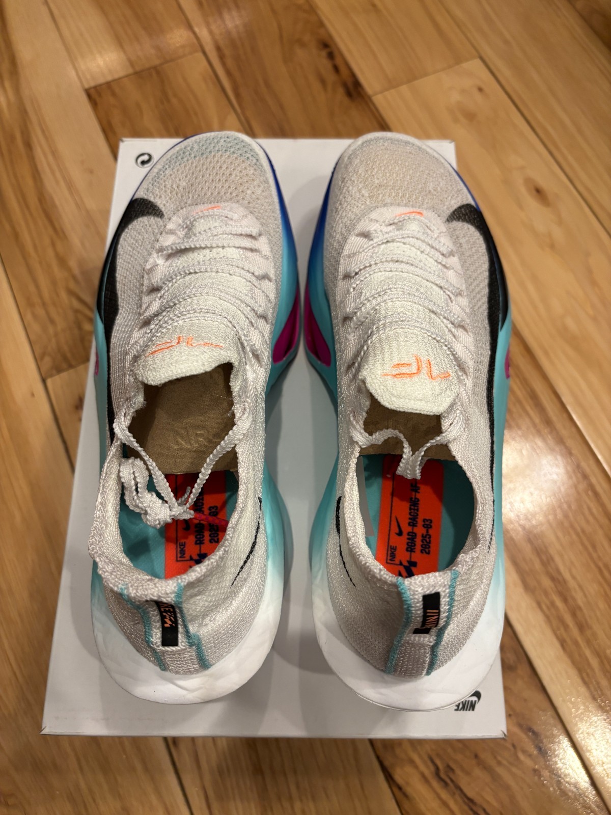 Nike Air Zoom Alphafly Next% 3 White Black Hyper Turquoise FD8311 104 Size 10