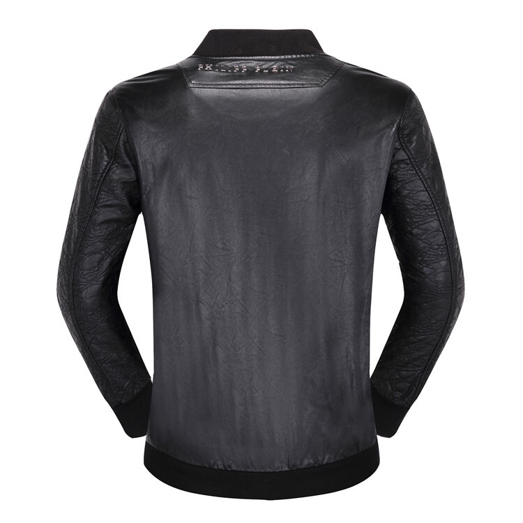LEATHER JACKET PHILIPP PLEIN JACKET PHILIP LEATHER MOTORCYCLE BIKE JACKET NEW