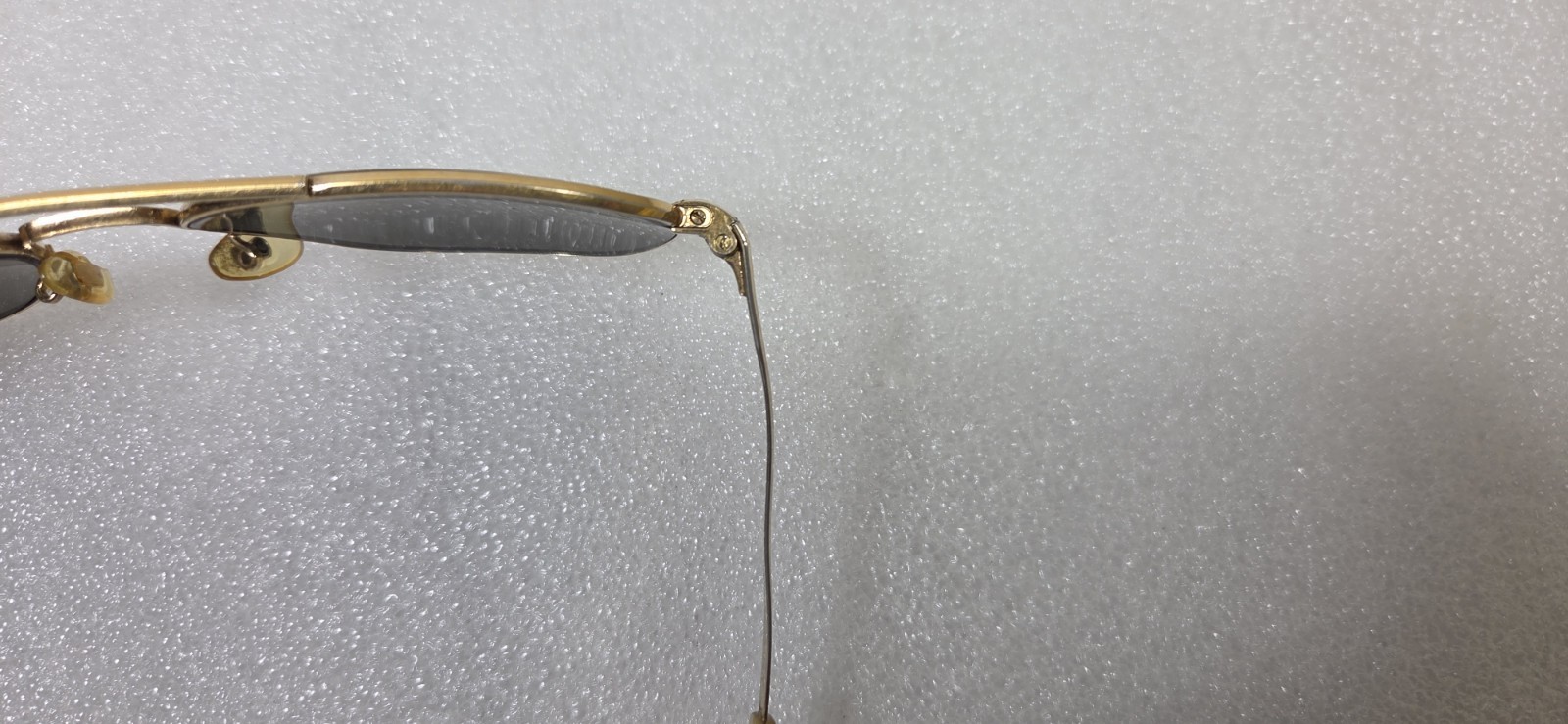 Vintage AMERICAN OPTICAL Command AO USA Gold 5 1/2 Pilot Sunglasses Frames Only