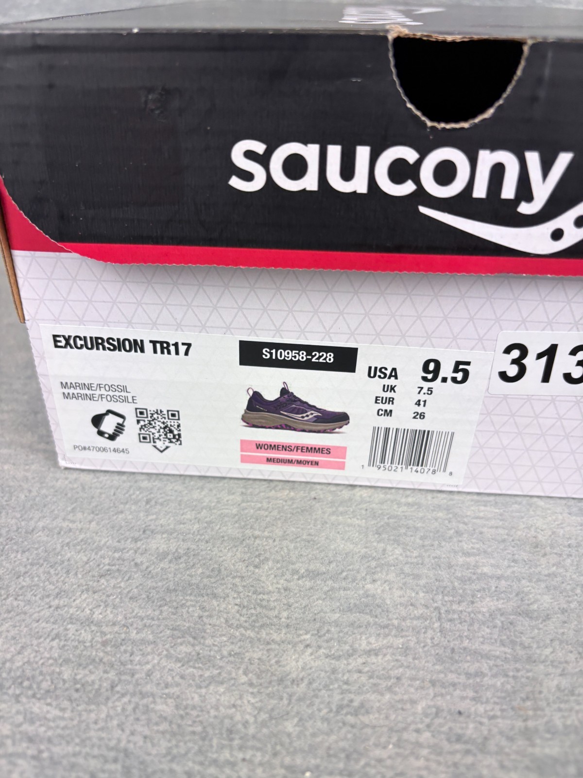 Saucony Excursion TR17 Trail Running Sneakers Womens 9.5 M Marine Blue Purple