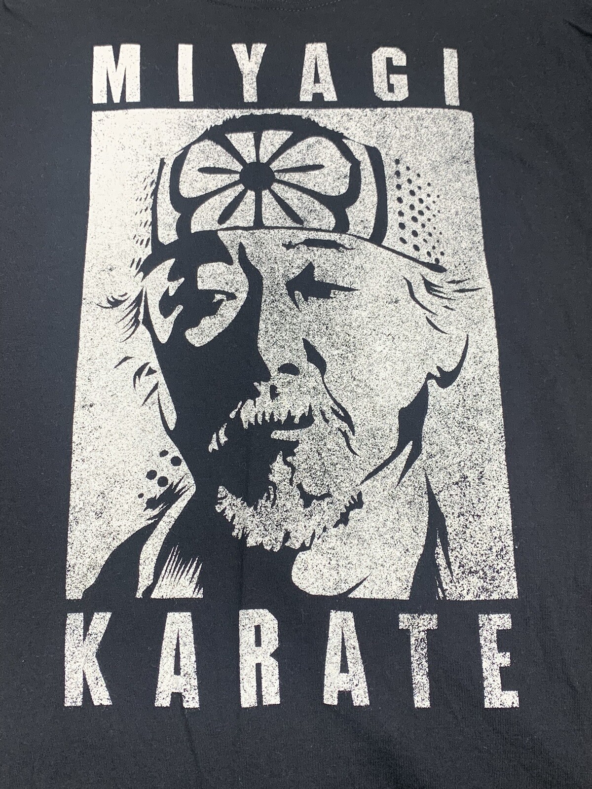 M&O Gold Karate Kid Miyagi Karate Retro ’80s Movie Official Black T-Shirt #1078