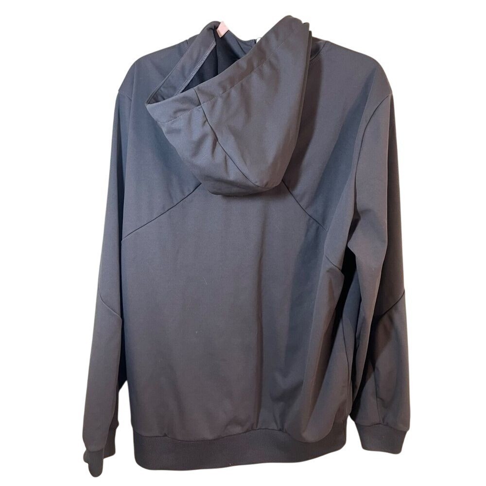 Mondetta Outdoor Project Gray Full Zip Hooded Jacket Wind Water Large Men’s