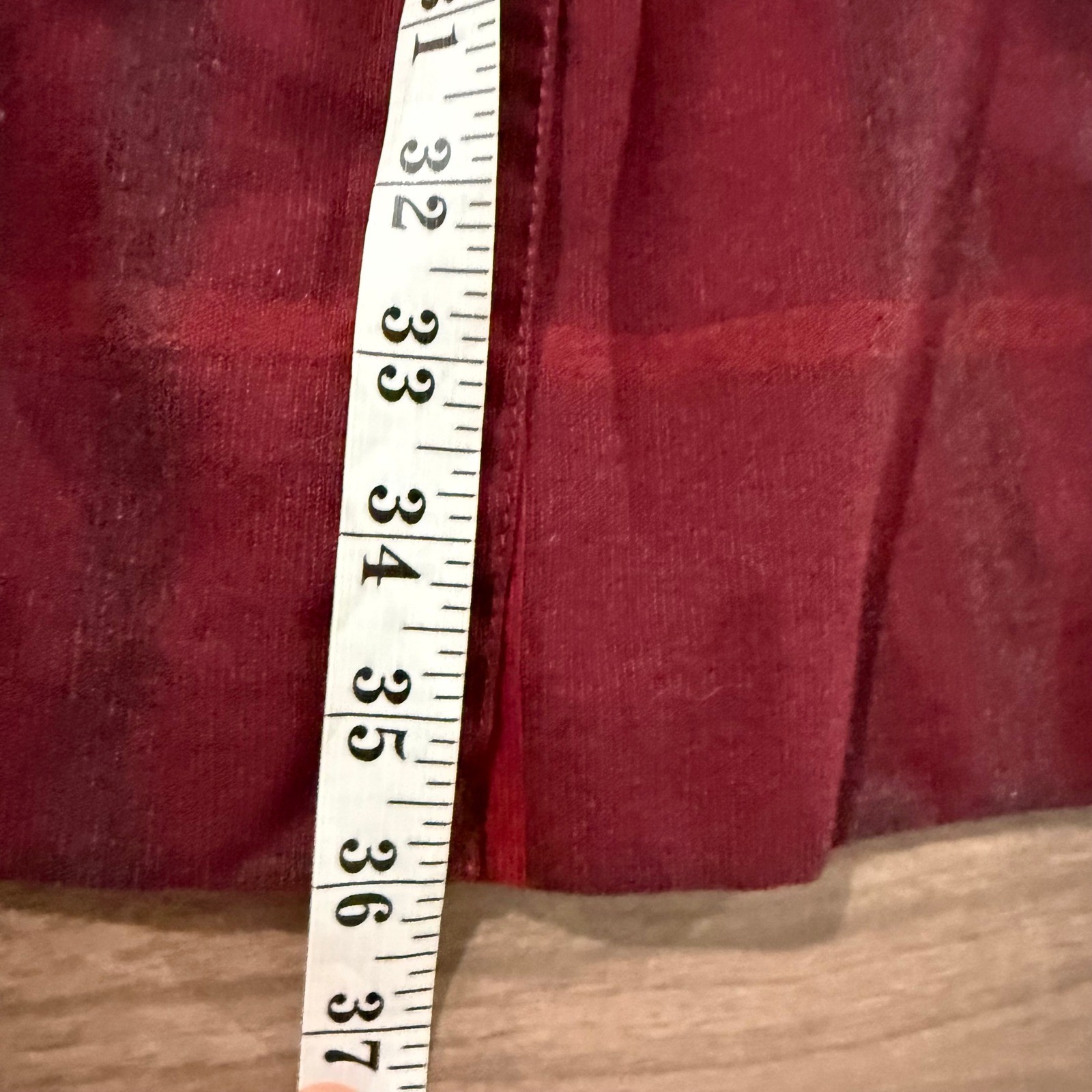 Burberry Brit Plaid Wool Shift Dress Womens 10 Red Excellent Short Sleeve Pocket