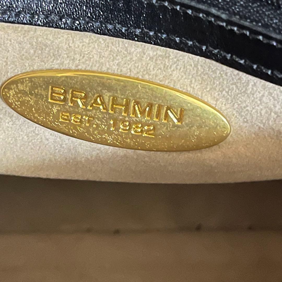 Y2K BRAHMIN Crocodile Embossed Leather Bag with Gold Charm