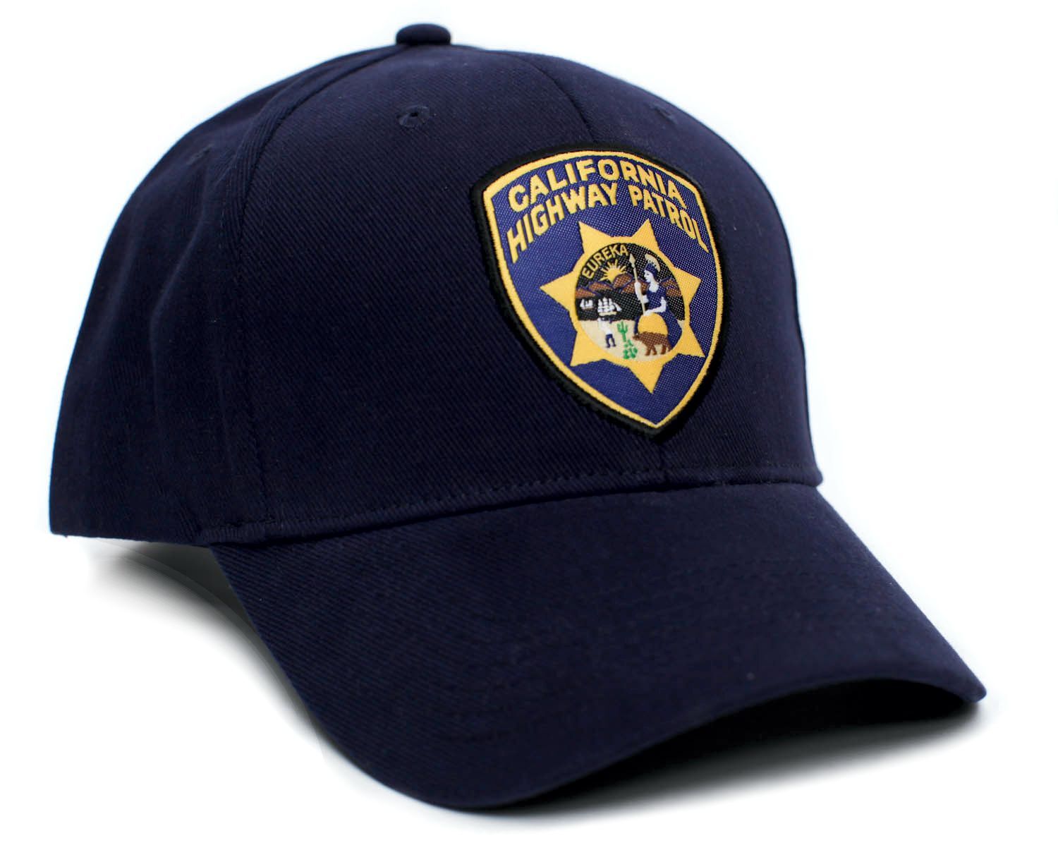 California Highway Patrol Eureka Badge CHP Hat Applique Adult Multi Colors Cap
