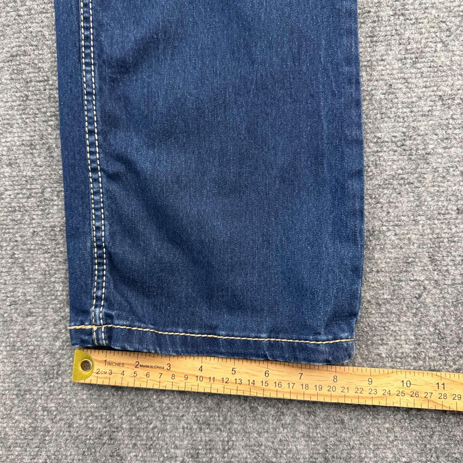 Amethyst Bootcut Jeans Womens 18 Stretch Blue Denim Flap Pocket Y2K Mid Rise