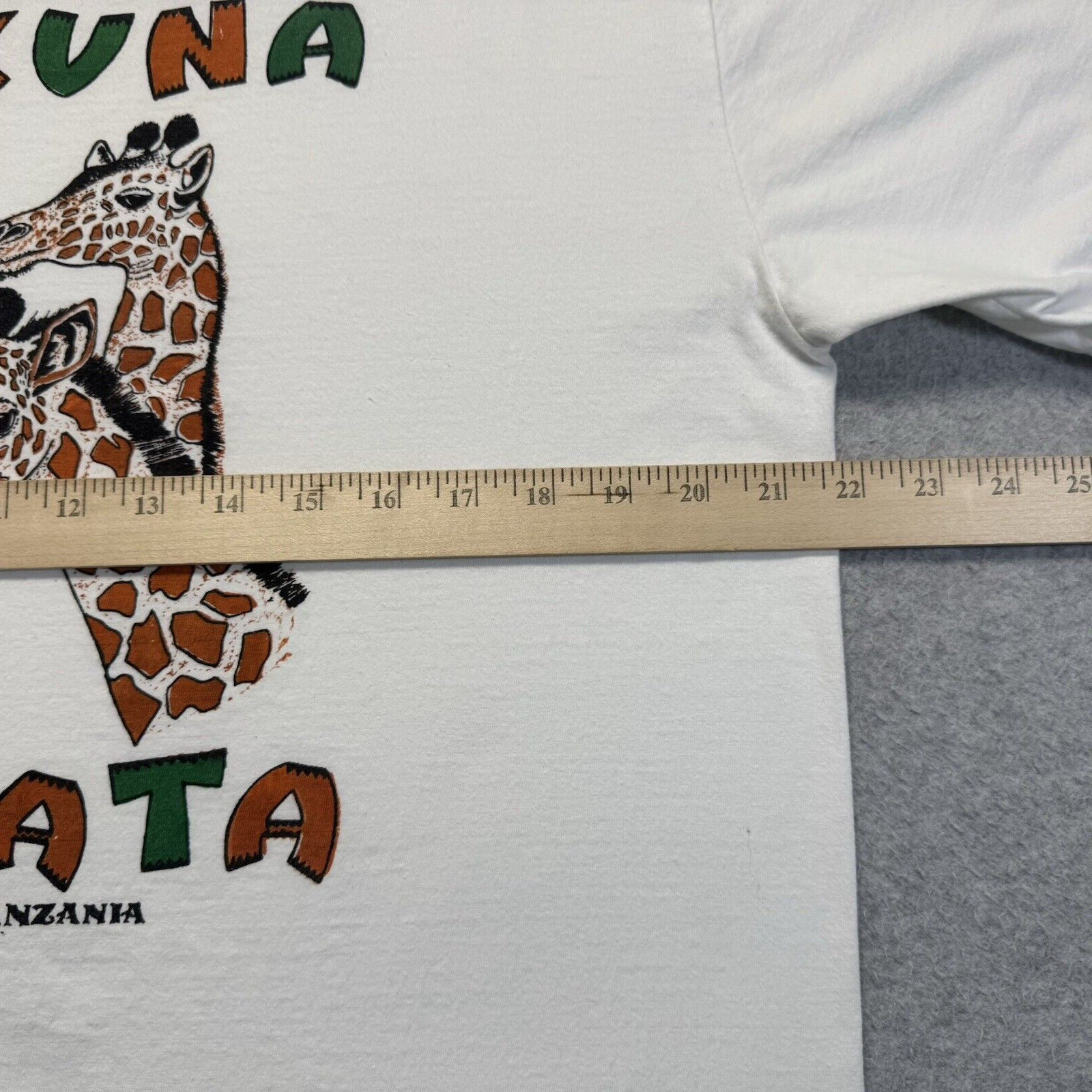 Hakuna Matada Shirt Adult Large White Movie Lion King No Worries Animated Mens