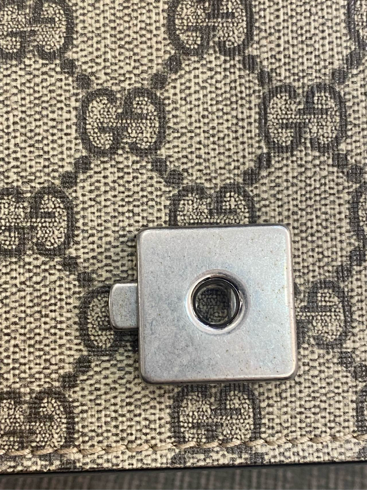 Authentic Gucci Dionysus Medium GG Supreme Canvas and Suede Shoulder Bag eBay AG