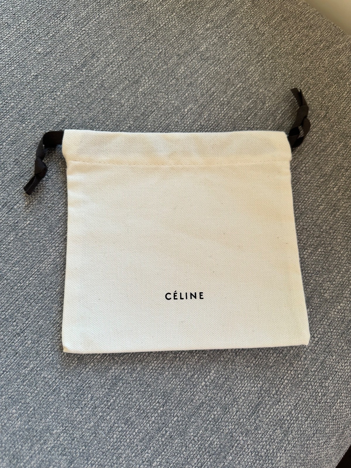 CELINE Dust Bag 4 Jewelry Wallet Card Case Storage W 6.75″ x H 6.5″ Inches
