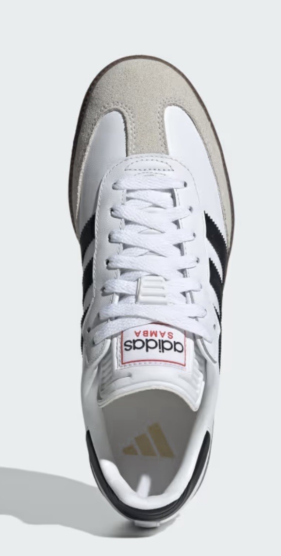Size 10 Men’s adidas Samba Indoor White Black Gum Women’s Size 11 Unisex IH6001