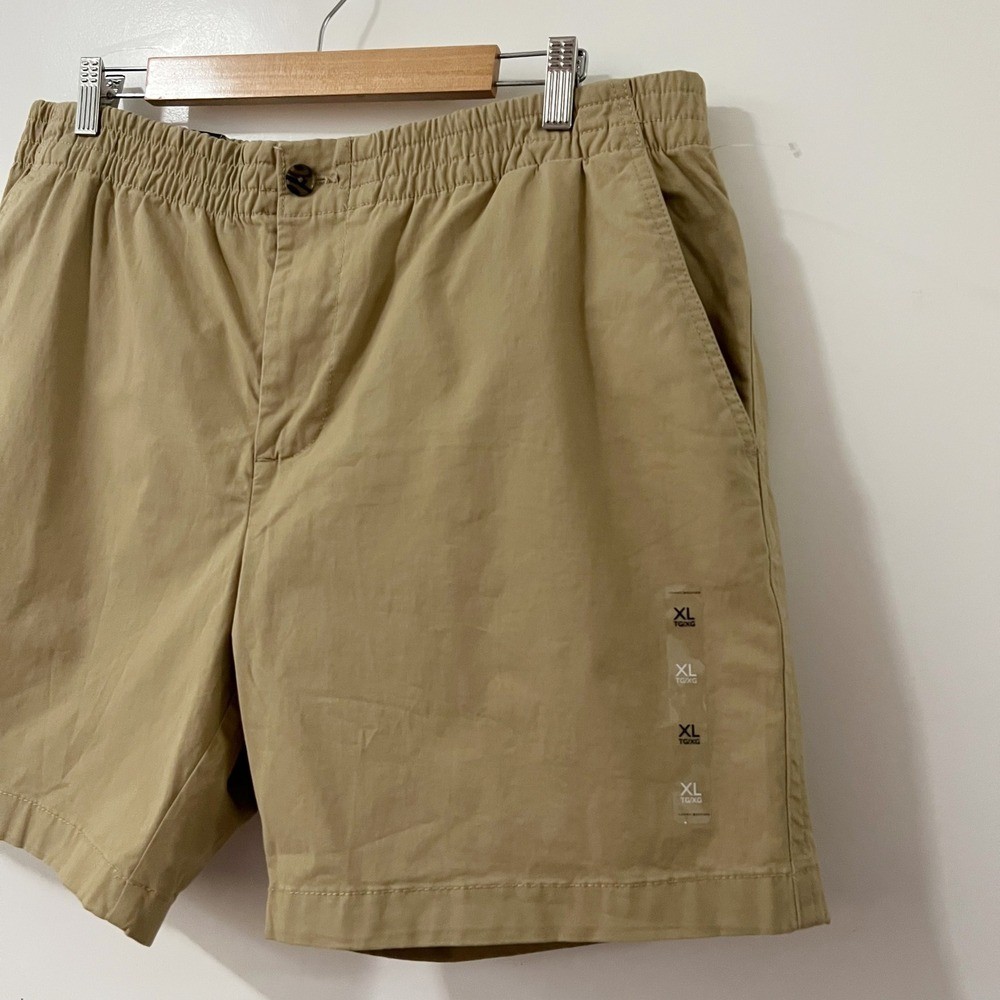 Tommy Hilfiger THFlex Men’s Chino Shorts Khaki Stretch Elastic Waist XL