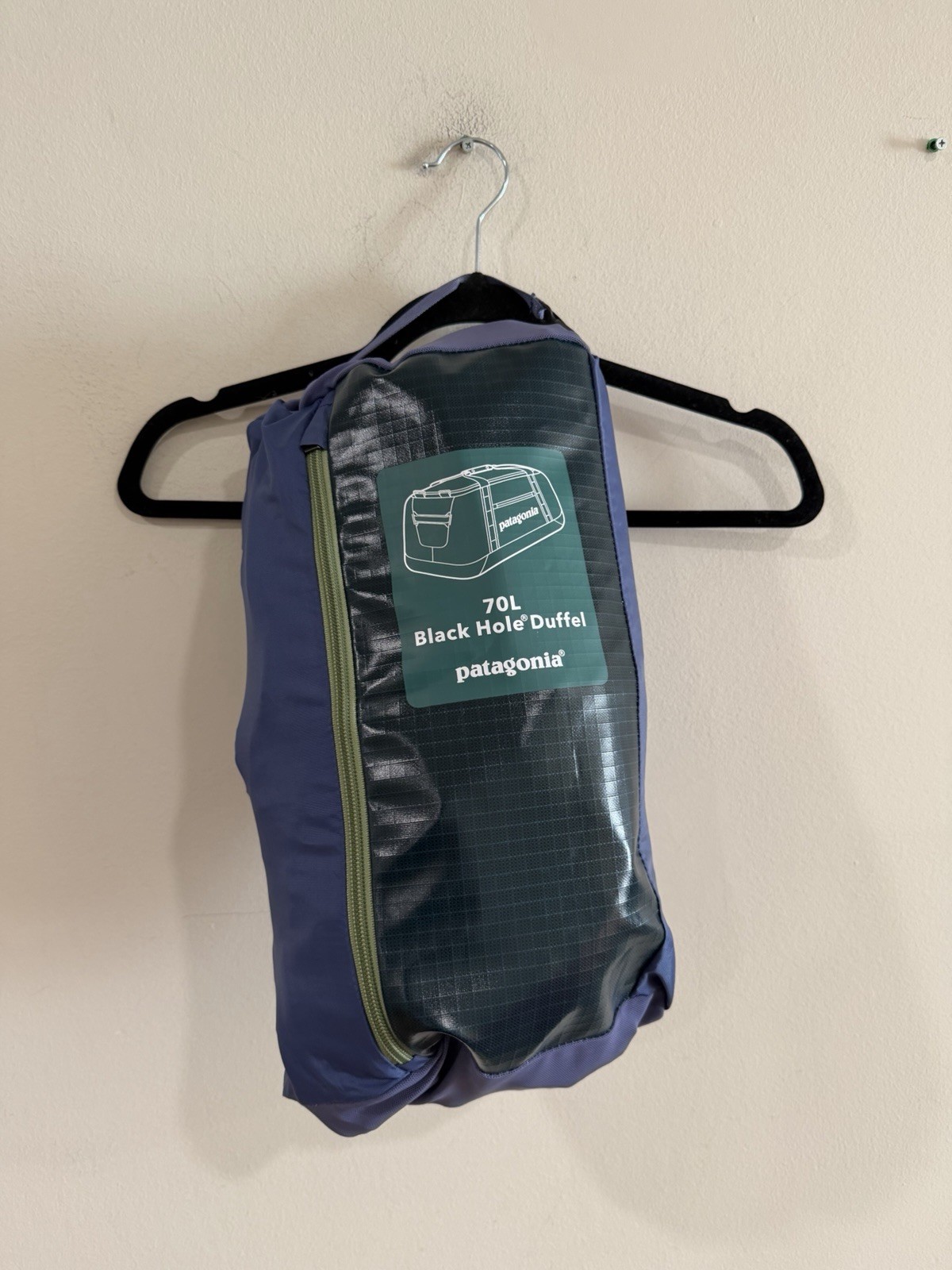 Patagonia Black Hole Duffel Backpack 70L dark Borealis green Rare
