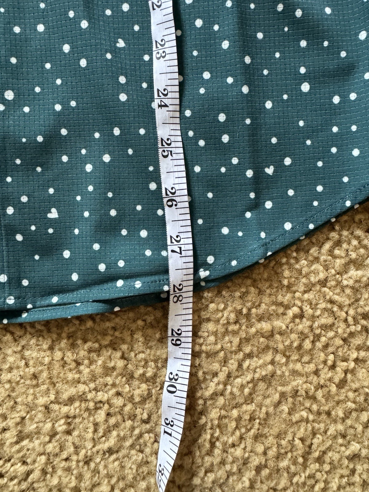 *NEW* lululemon Airing Easy Button-Up Shirt M Green/White Polka Dot Quick Dry