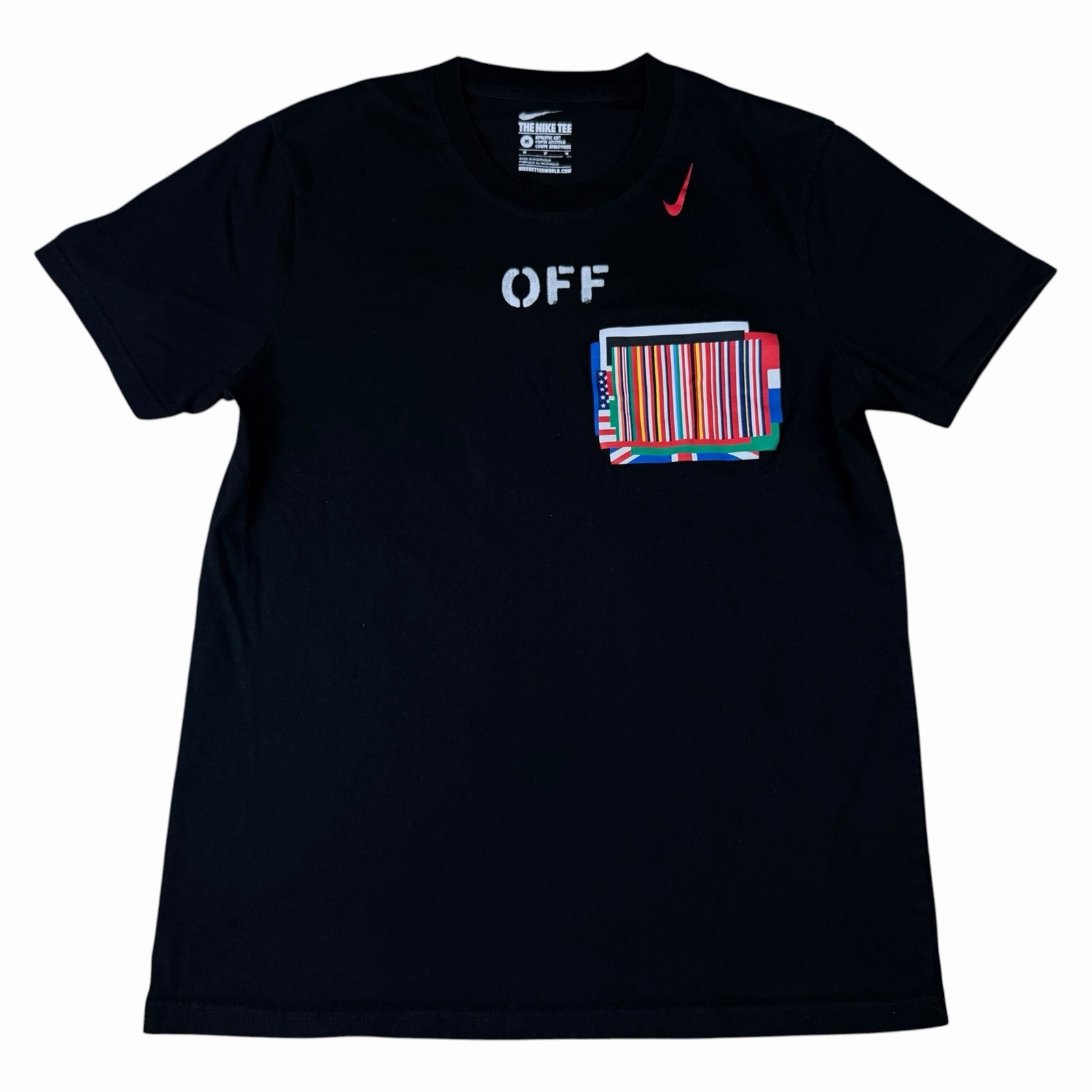 Nike x Off-White All Star Equality T-Shirt Black Adult Size Medium Virgil Abloh