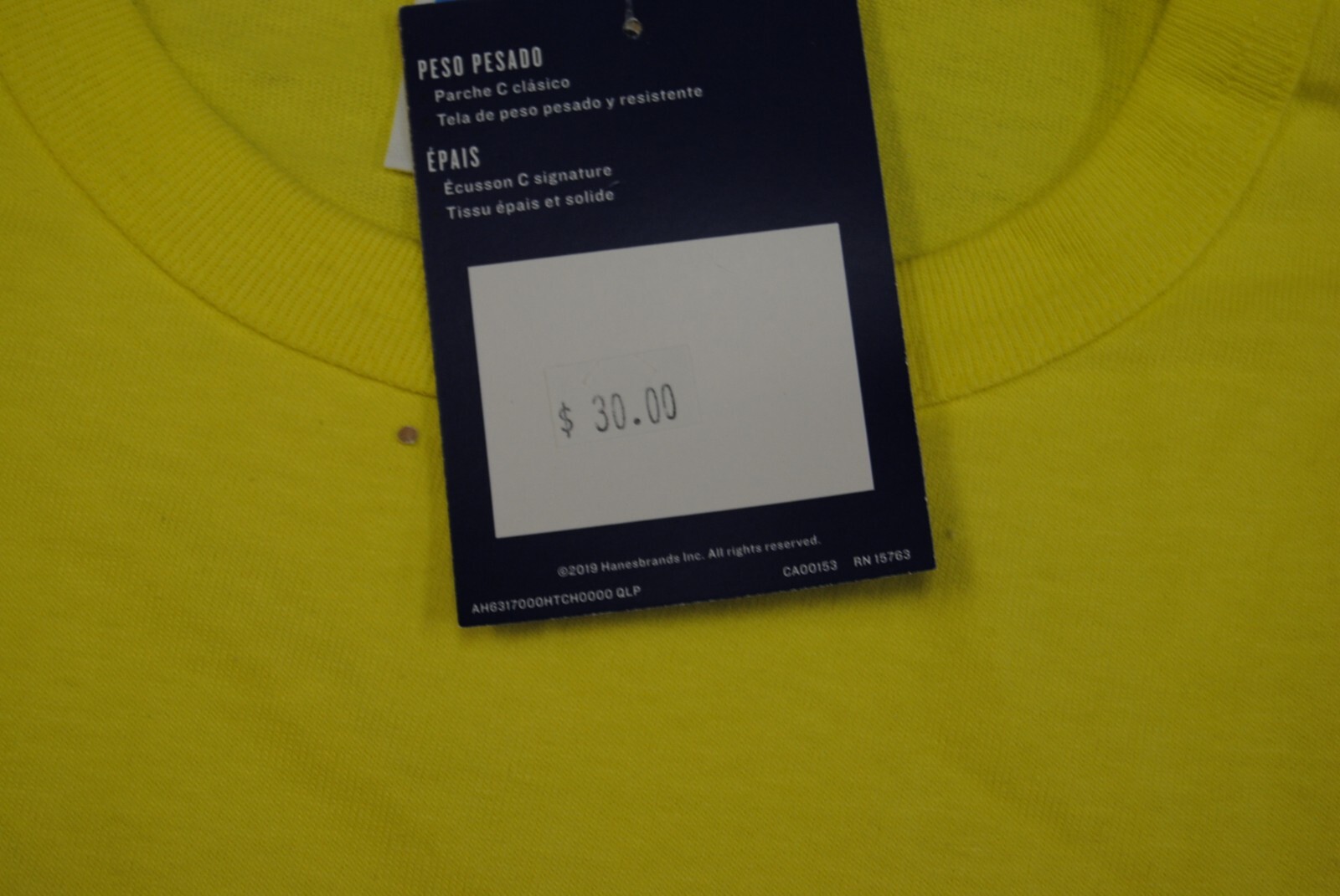 NEW MEN’S CHAMPION GT19-IUC HERITAGE SHORT SLEEVE TEE CADMIUM YELLOW MULTI LOGO