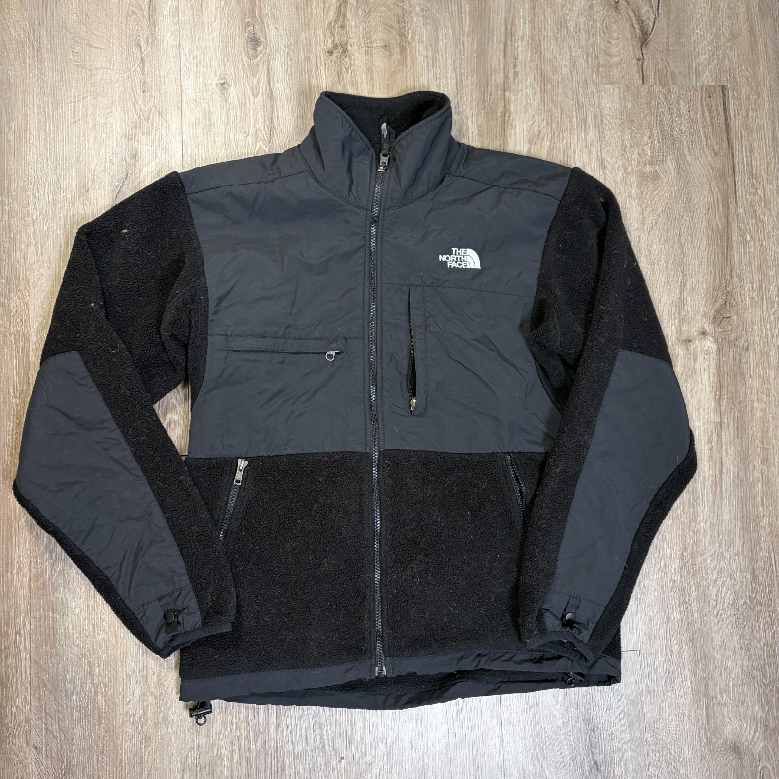 The North Face Denali Jacket Black Full Zip Mens Small Coat Fleece