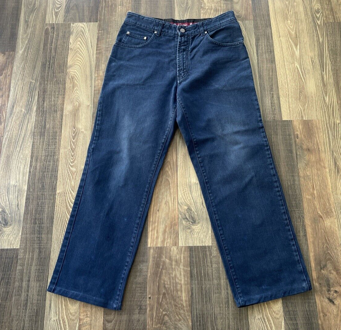 Cartier Jeans Division Men actual fit W32 L27.5 Blue Made in France *READ