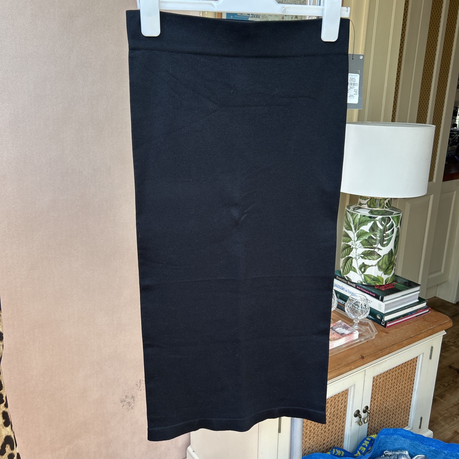 NWT PRIMARK BLACK FINE RIB PULL ON SKIRT SKIRT SIZE S 10-12 SEE PHOTOS PERFECT
