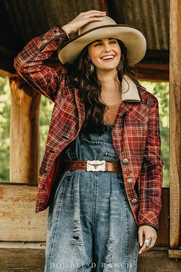 DOUBLE D RANCH Odell Plaid Coat Small