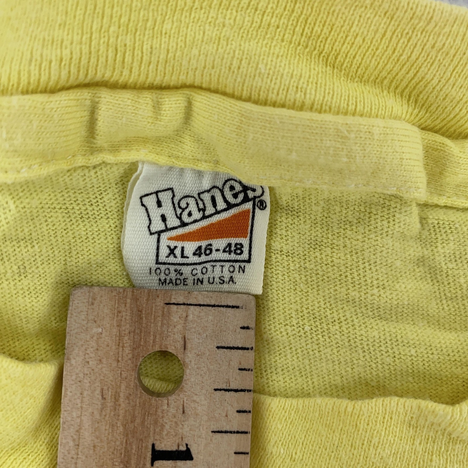 Vtg GE Shirt Medium Yellow Generall Electric Run With Some Fast Friends USA 80s
