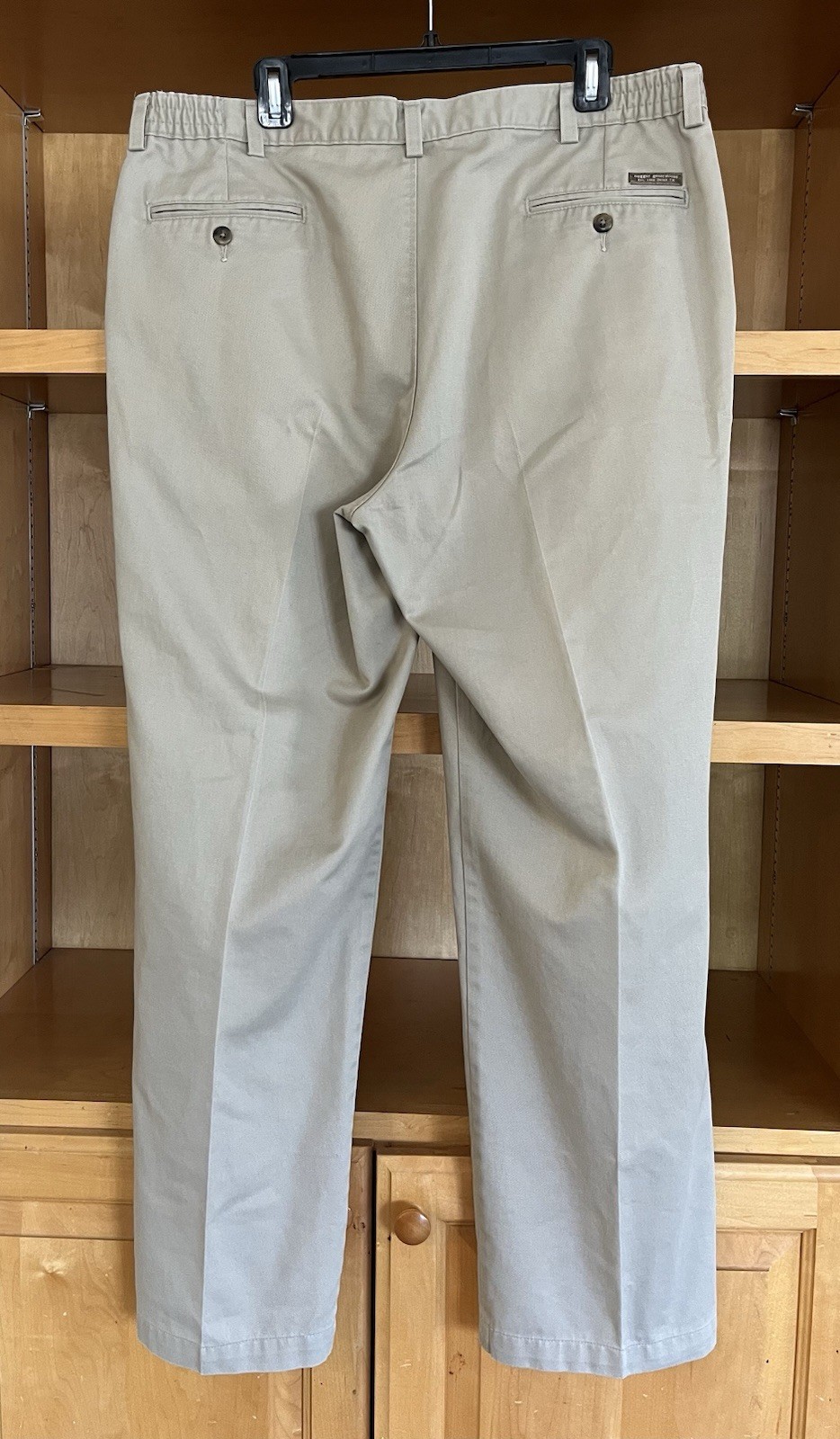 Haggar Generations Men’s Beige Dress Pants 38W Pleated Straight Leg Twill