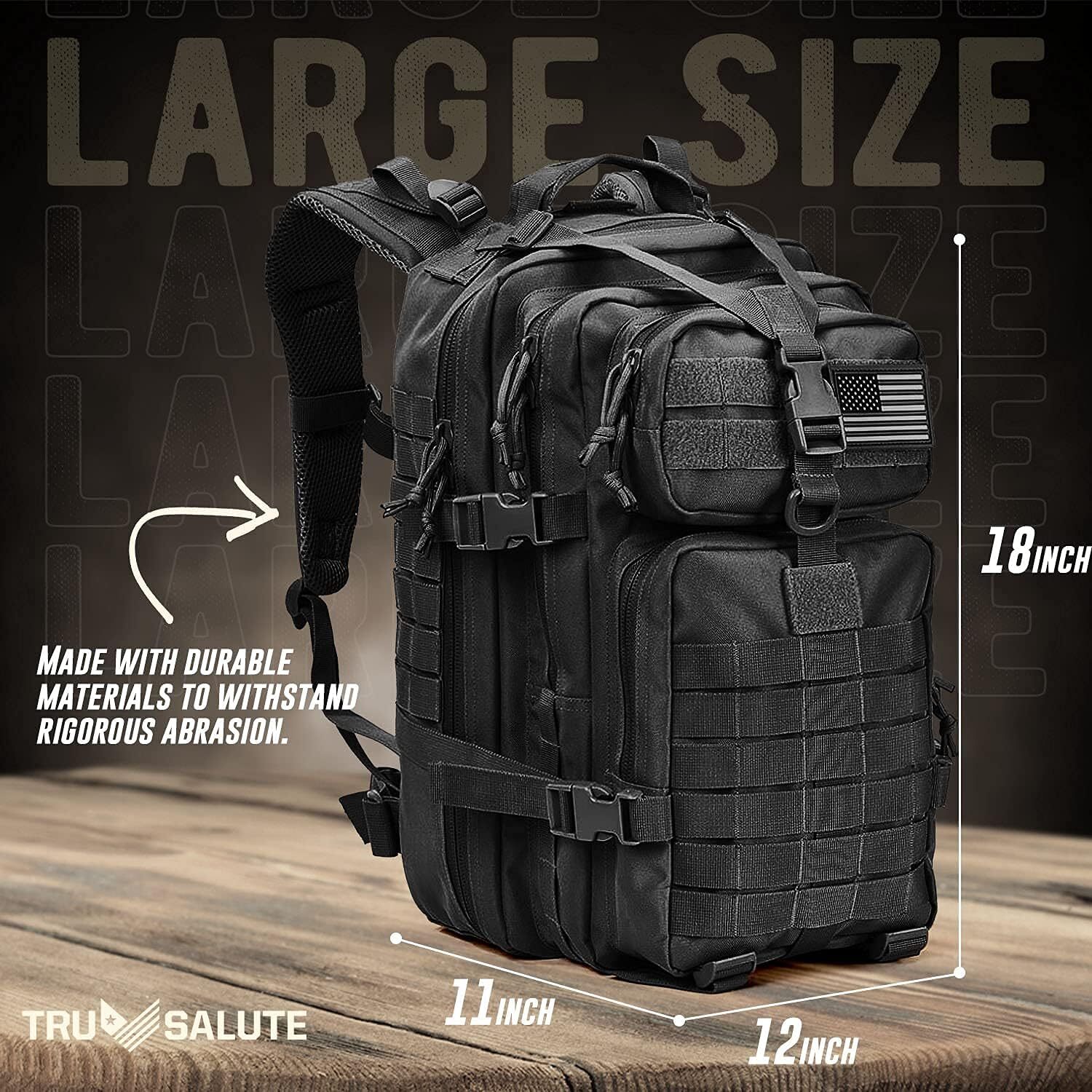 Military Tactical Backpack 30L-70L Large Outdoor Men 3 Day Assault Pack Rucksack