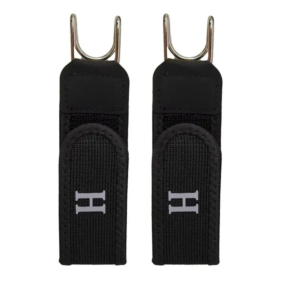 2PCS Tactical Metal Hook Elastic Belt Buckle-Less Invisible Waist Belt Closure