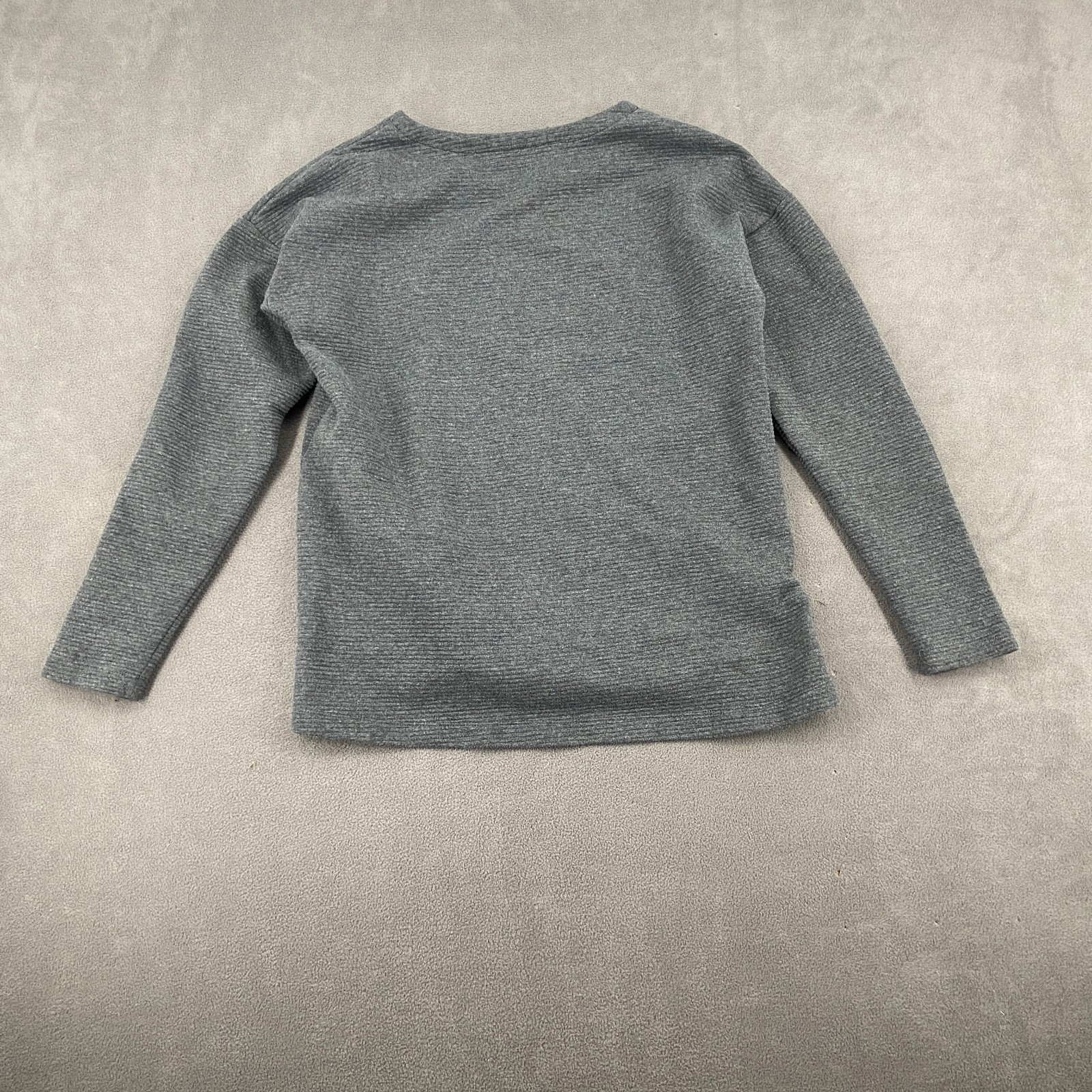 Mondetta Sweater Womens M Gray Performance Luxury Side Zip Detail Long Sleeve