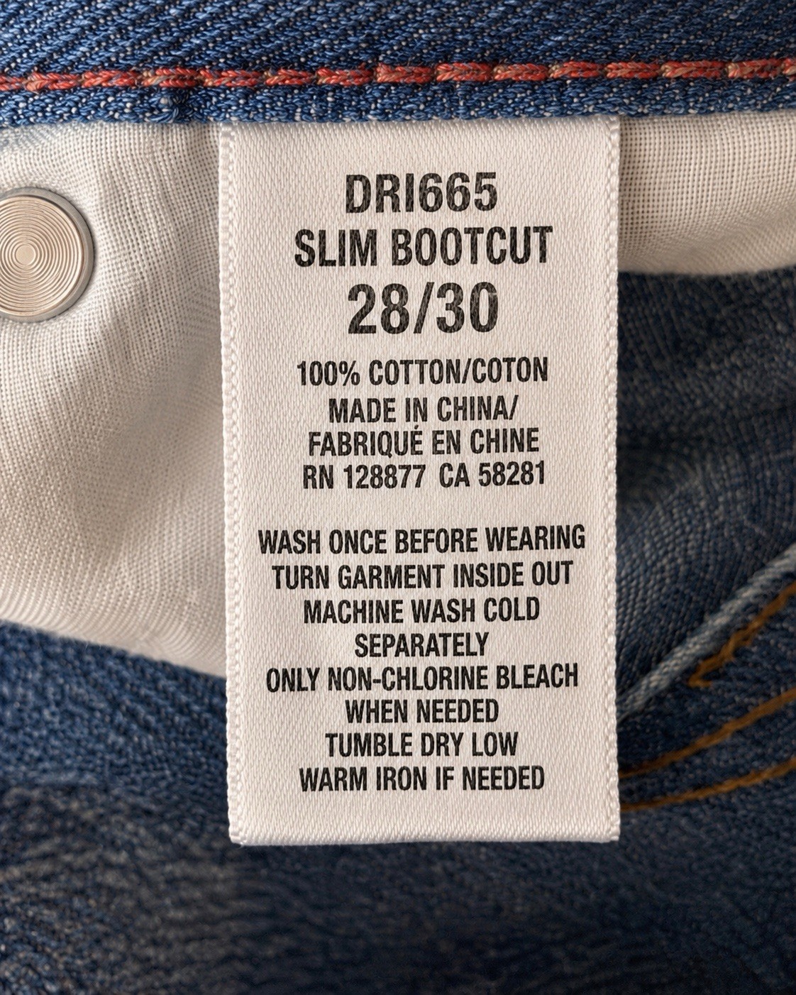 Aeropostale Driggs Mens 28×30 Slim Bootcut Distressed Stretch Jeans