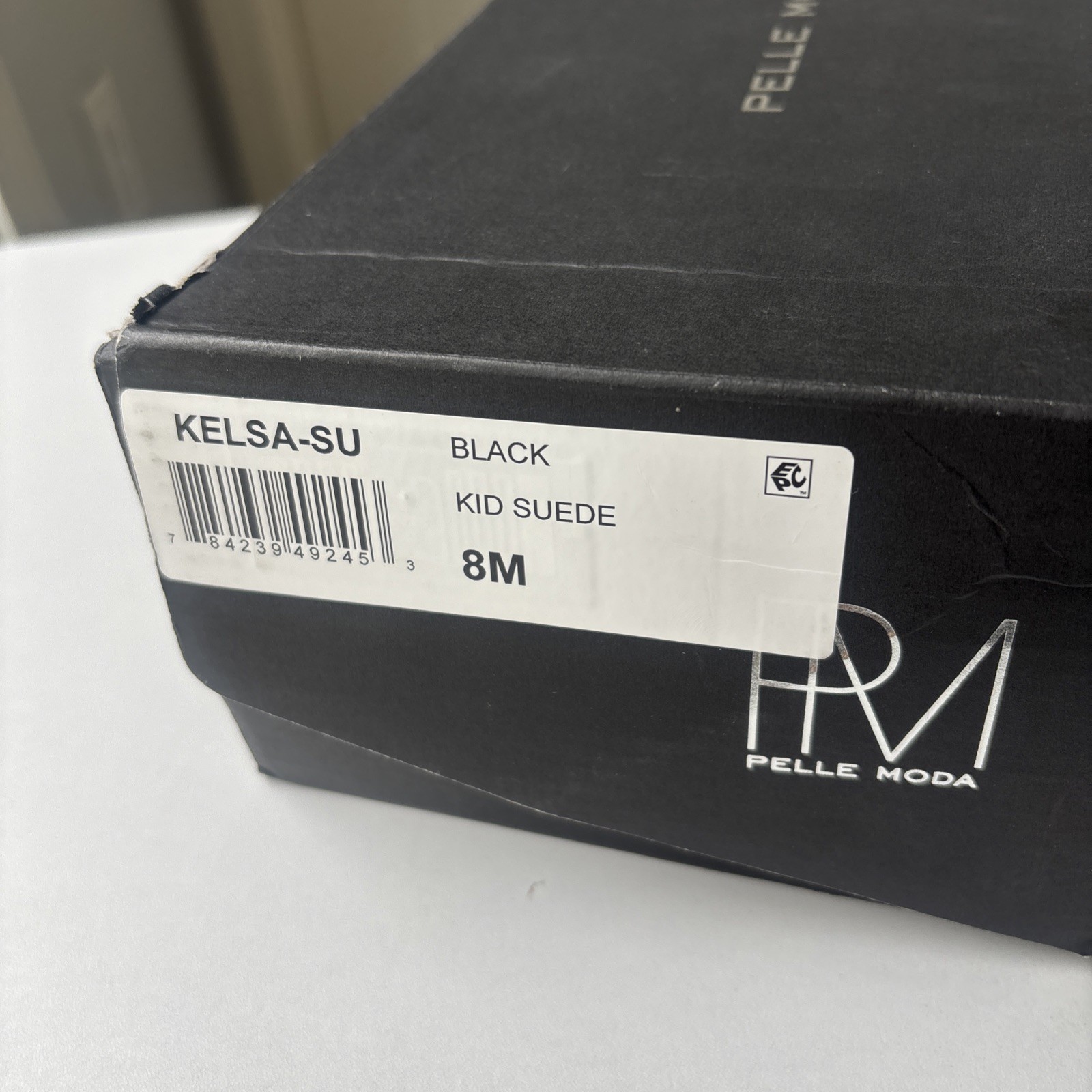 New Pelle Moda Kelsa Slingback Pump In Black Suede Women’s Size 8M