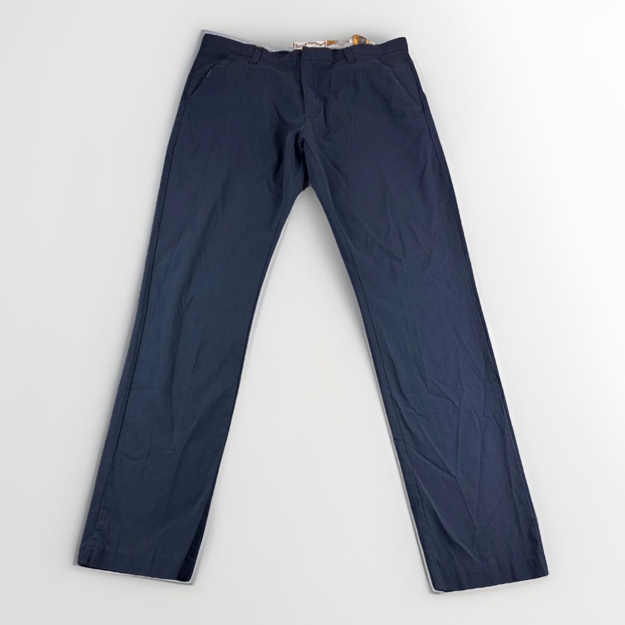 Tailor Vintage Canaan Slim Fit Pants Mens 36×32 Blue Comfort Stretch Waist Chino