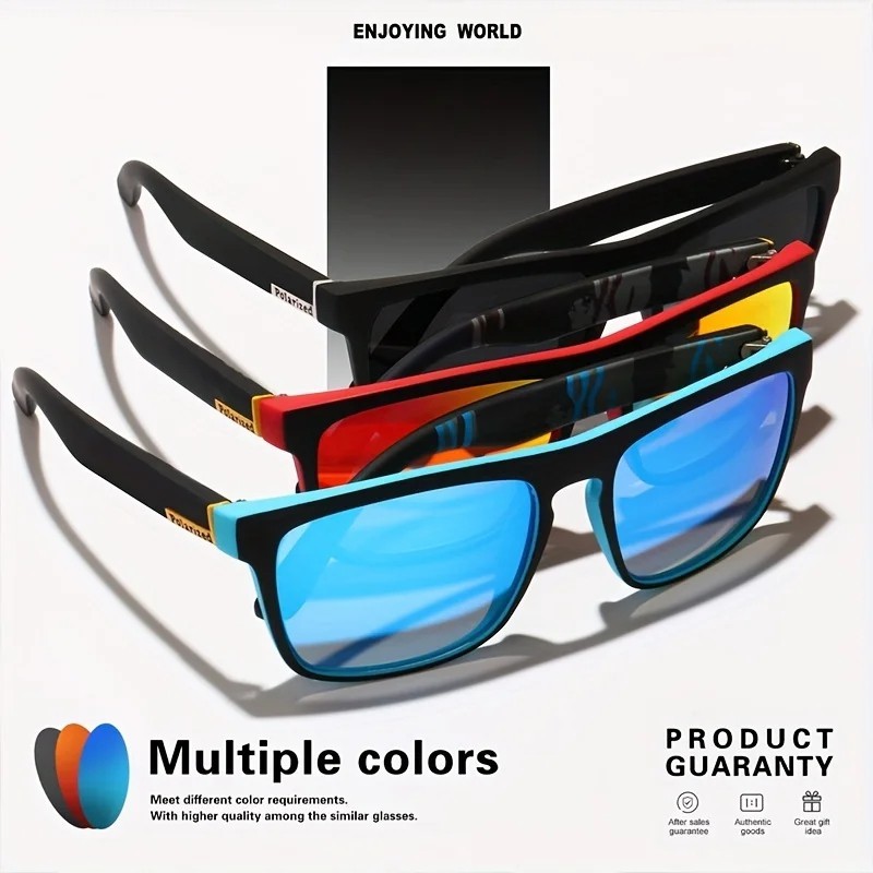 Polarized UV400 Men Sunglasses Wraparound Sports Driving Fishing Cycling Eyewear