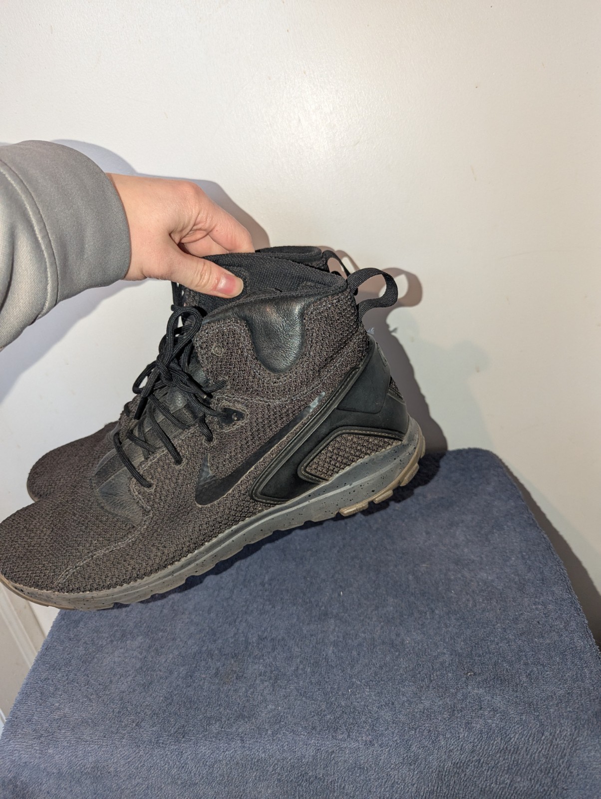 Nike Koth Ultra Mid KJCRD Anthracite Black Dark Grey Size 13 819681-001