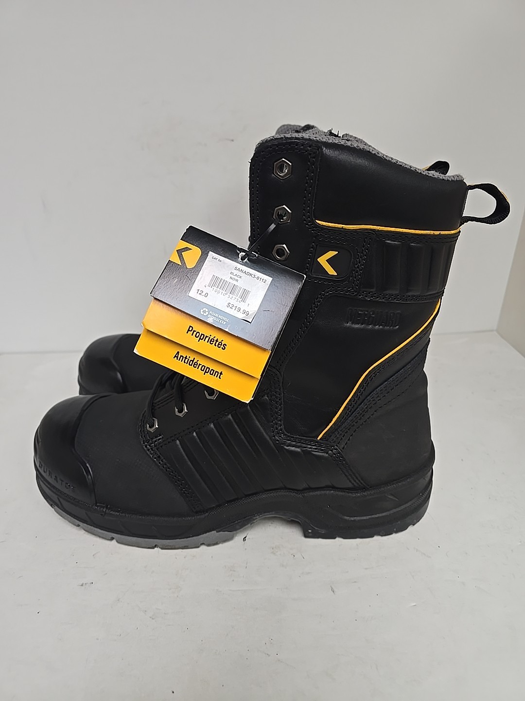 DAKOTA Men’s 8112 8” Quad Steel Toe Internal Metguard Work Boots 12M